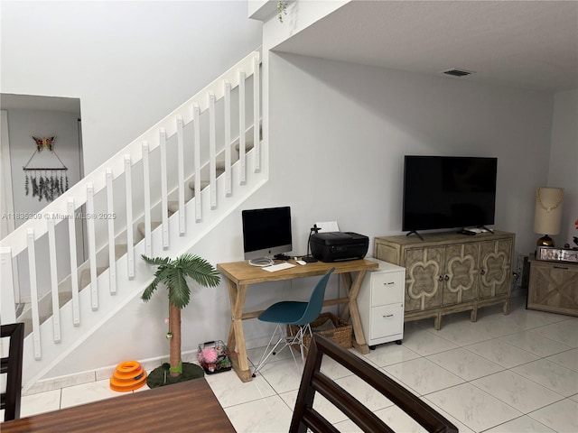 17048 NW 66th Ct, Miami Lakes, FL 33015 - office area with light tile patterned flooring