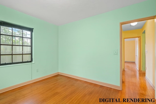 2025 SW 19th St, Miami, FL 33145 - empty room with light wood-style floors and baseboards