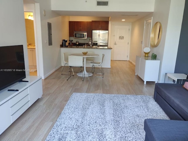 400 N Federal Hwy Unit 305S, Boynton Beach, FL 33435 - living area with light wood-style floors