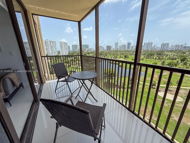 20379 W Country Club Dr Unit 1434, Aventura, FL 33180 - balcony with a skyline view