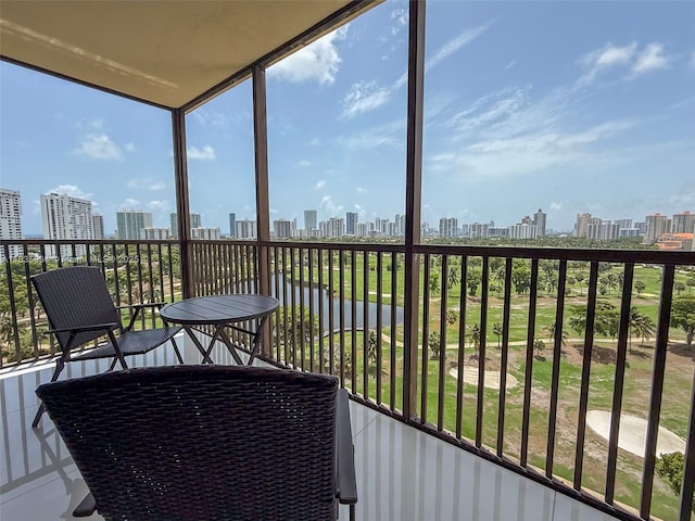 20379 W Country Club Dr Unit 1434, Aventura, FL 33180 - balcony featuring a view of skyline