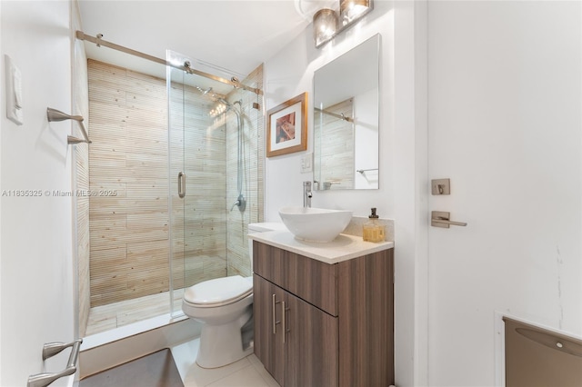 2485 SW 19th Ter, Miami, FL 33145 - full bath featuring vanity, a shower stall, and tile patterned flooring