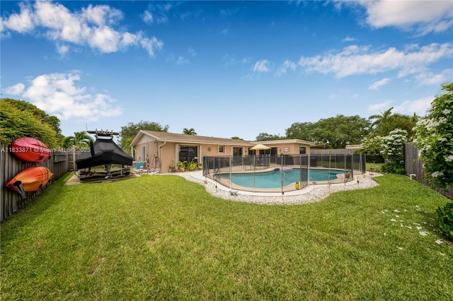 11193 SW 113th Ter, Miami, FL 33176 - view of swimming pool with a fenced backyard and a gazebo