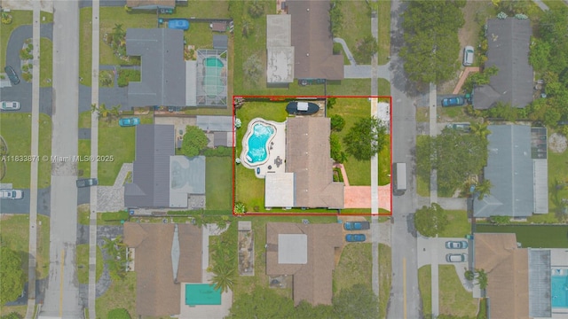 11193 SW 113th Ter, Miami, FL 33176 - aerial view of property and surrounding area featuring property parcel outlined