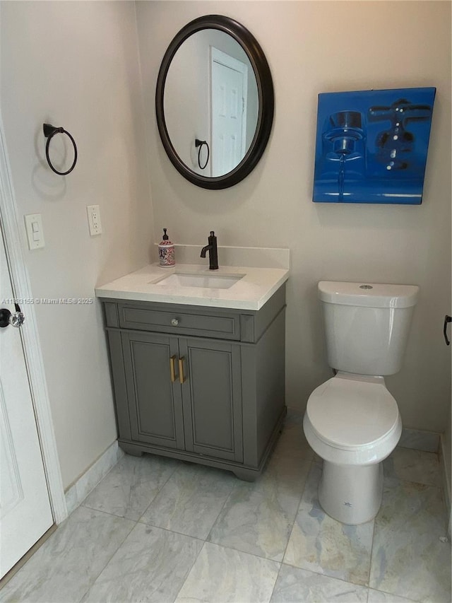 14135 SW 100th Ln, Miami, FL 33186 - bathroom featuring vanity and marble look tile flooring