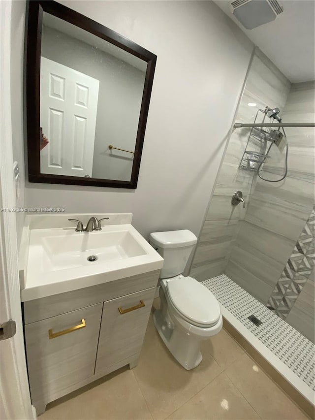 14135 SW 100th Ln, Miami, FL 33186 - full bath featuring a shower stall, tile patterned flooring, and vanity