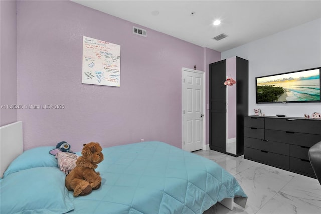 14646 SW 13th St, Pembroke Pines, FL 33027 - bedroom with light marble finish flooring