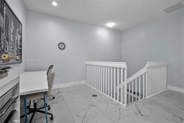 14646 SW 13th St, Pembroke Pines, FL 33027 - office area with marble finish floors and recessed lighting