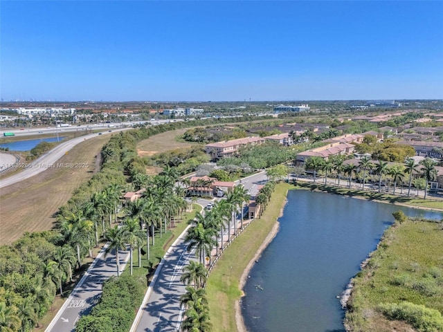 14646 SW 13th St, Pembroke Pines, FL 33027 - aerial view of property and surrounding area featuring a large body of water