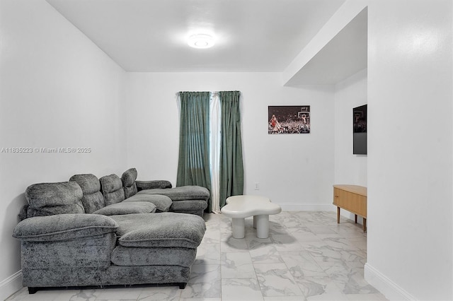 1100 NW 151st St, Miami, FL 33169 - living room with light marble finish floors