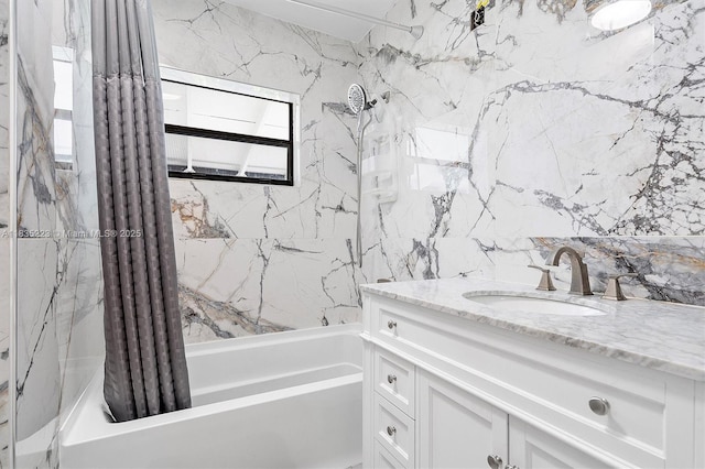 1100 NW 151st St, Miami, FL 33169 - full bathroom featuring shower / bath combination with curtain and vanity