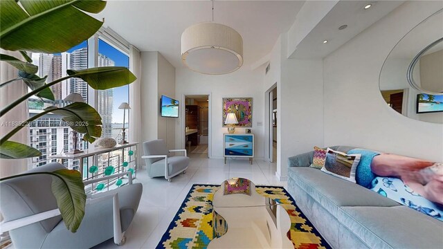 2020 N Bayshore Dr Unit 2801, Miami, FL 33137 - tiled living area with baseboards
