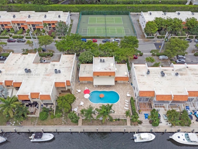 1426 NE 105th St Unit D9, Miami Shores, FL 33138 - aerial view of a pool