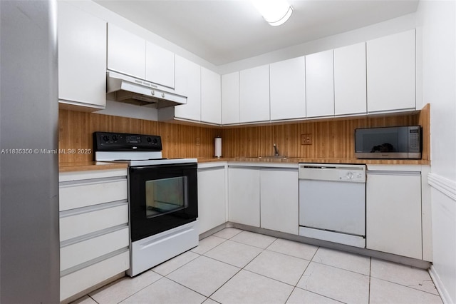 2500 Parkview Dr Unit 1502, Hallandale Beach, FL 33009 - kitchen featuring range with electric cooktop, light countertops, stainless steel microwave, under cabinet range hood, and white dishwasher