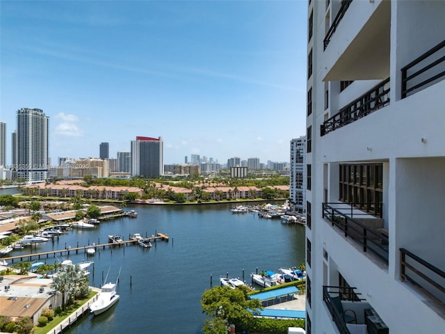 2500 Parkview Dr Unit 1502, Hallandale Beach, FL 33009 - water view with city skyline