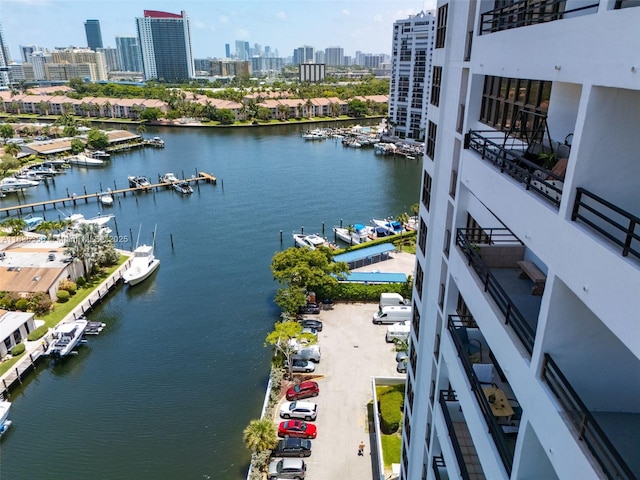 2500 Parkview Dr Unit 1502, Hallandale Beach, FL 33009 - water view with city skyline