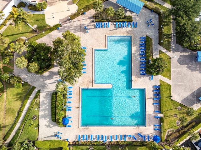 2500 Parkview Dr Unit 1502, Hallandale Beach, FL 33009 - drone / aerial view of a pool area