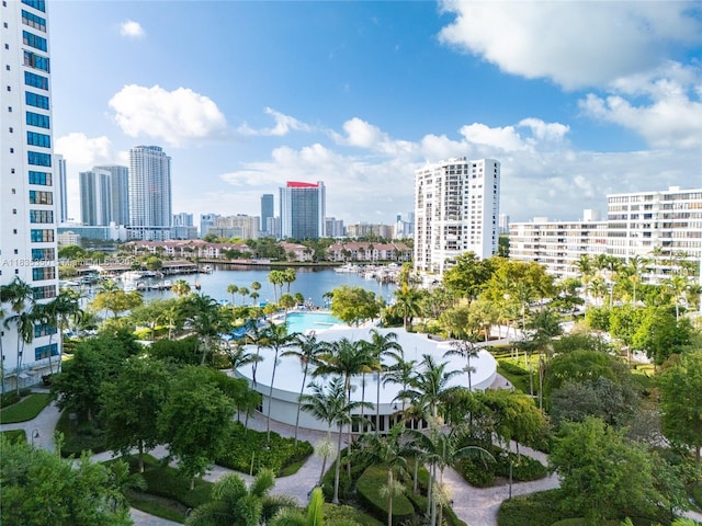 2500 Parkview Dr Unit 1502, Hallandale Beach, FL 33009 - water view featuring skyline