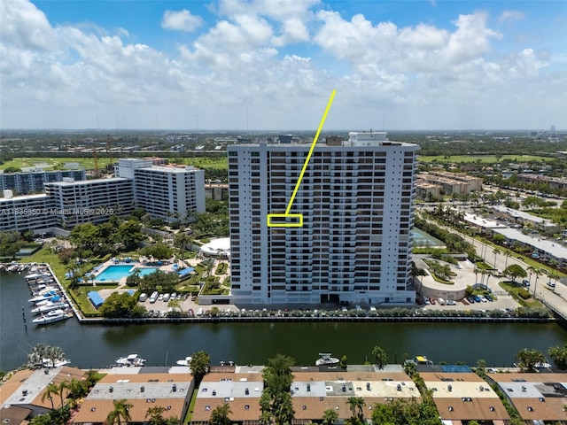 2500 Parkview Dr Unit 1502, Hallandale Beach, FL 33009 - view of urban area with a large body of water