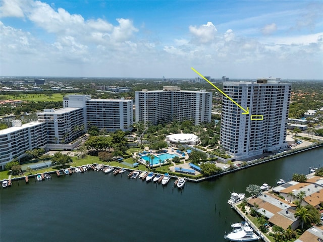 2500 Parkview Dr Unit 1502, Hallandale Beach, FL 33009 - view of urban area with a nearby body of water