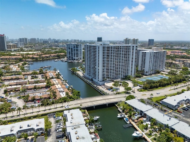 2500 Parkview Dr Unit 1502, Hallandale Beach, FL 33009 - view of urban area featuring a large body of water and a notable bridge