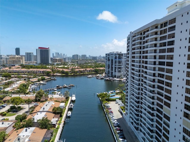 2500 Parkview Dr Unit 1502, Hallandale Beach, FL 33009 - water view featuring skyline