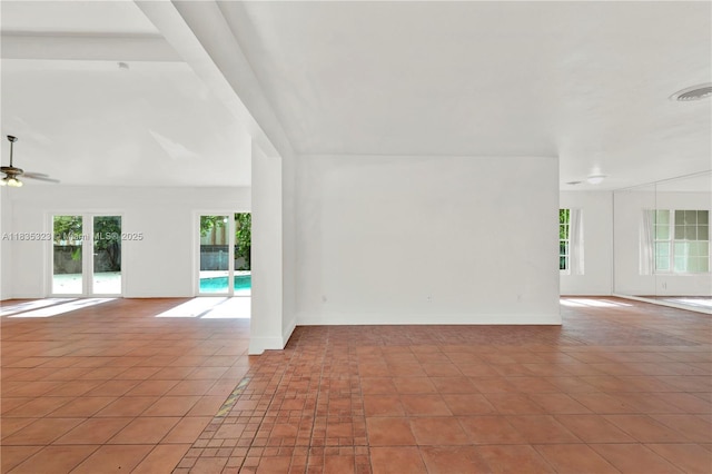 15831 Palmetto Club Dr, Miami, FL 33157 - unfurnished room with a ceiling fan and baseboards