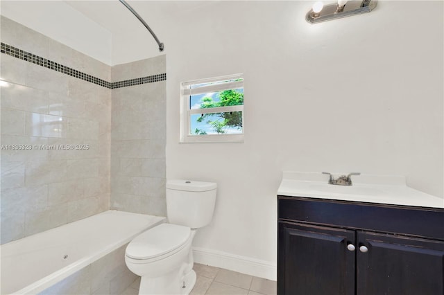 15831 Palmetto Club Dr, Miami, FL 33157 - full bath featuring vanity, tile patterned flooring, and  shower combination