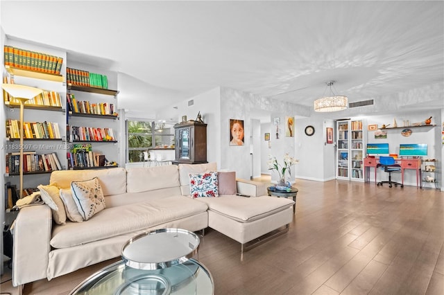 3530 Mystic Pointe Dr Unit 309, Aventura, FL 33180 - living area featuring wood finished floors and baseboards