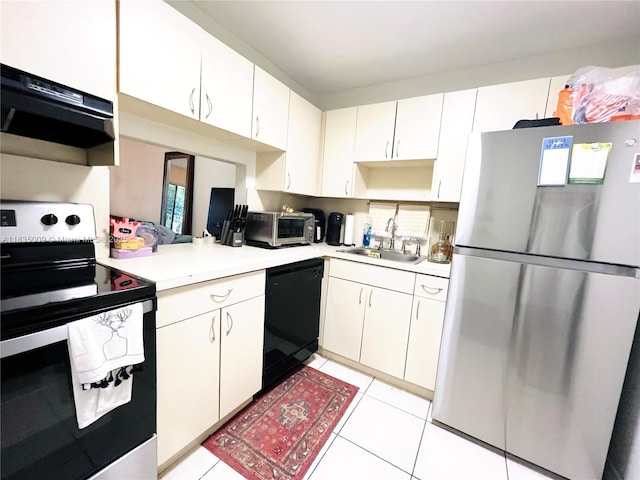 9974 SW 88th St Unit 1033, Miami, FL 33176 - kitchen featuring electric stove, freestanding refrigerator, dishwasher, extractor fan, and light countertops