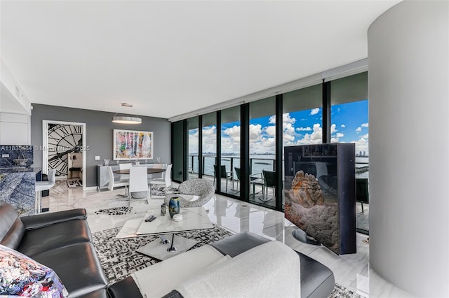 3131 NE 7th Ave Unit 4001, Miami, FL 33137 - living room featuring a wall of windows