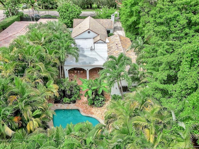 135 NE 87th St, El Portal, FL 33138 - drone / aerial view of a pool