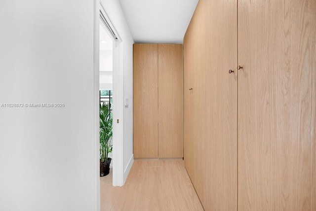 135 NE 87th St, El Portal, FL 33138 - corridor with light wood finished floors