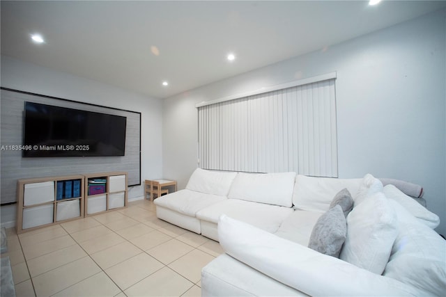 9323 SW 227th St Unit 2-5, Cutler Bay, FL 33190 - living room with recessed lighting and tile patterned flooring