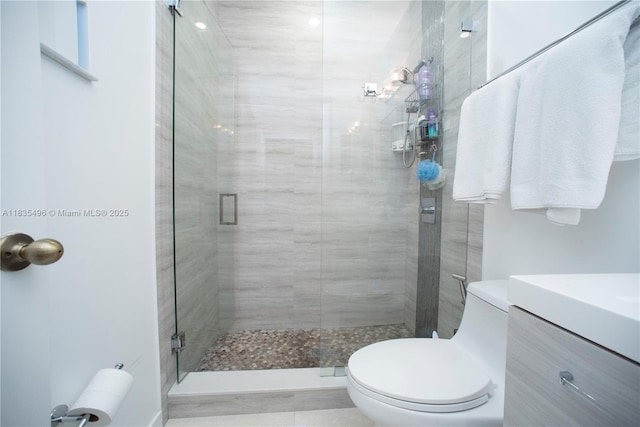 9323 SW 227th St Unit 2-5, Cutler Bay, FL 33190 - bathroom featuring a shower stall and vanity