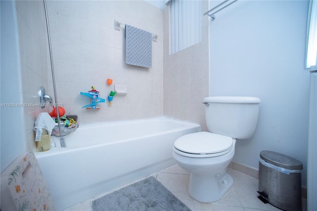 9323 SW 227th St Unit 2-5, Cutler Bay, FL 33190 - bathroom featuring tile patterned floors and washtub / shower combination