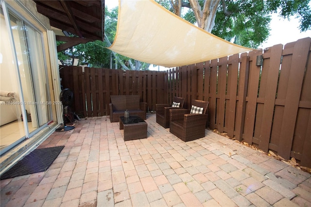 9323 SW 227th St Unit 2-5, Cutler Bay, FL 33190 - fenced backyard with a patio and an outdoor hangout area