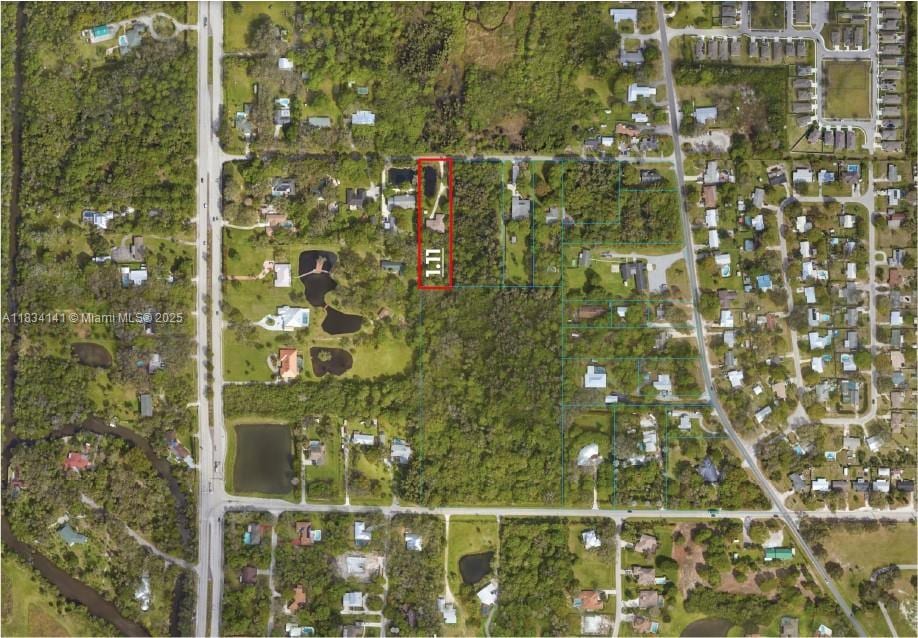 aerial map of property and surrounding area