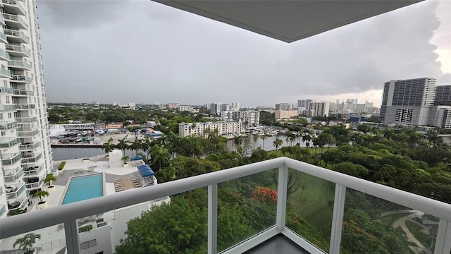 1871 NW S River Dr Unit 1506, Miami, FL 33125 - balcony with a view of city and a water view