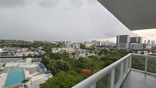 1871 NW S River Dr Unit 1506, Miami, FL 33125 - balcony featuring a view of city