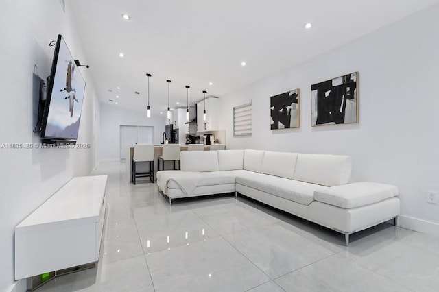 7029 W 29th Way, Hialeah, FL 33018 - living room with light tile patterned floors and recessed lighting