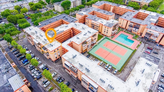 1890 W 56th St Unit 1411, Hialeah, FL 33012 - drone / aerial view of a pool