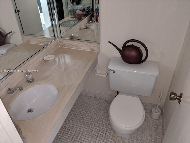 1980 S Ocean Dr Unit 15C, Hallandale Beach, FL 33009 - bathroom with a sink and tile patterned floors