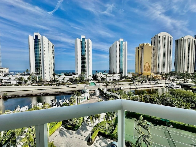 16400 Collins Ave Unit 841, Sunny Isles Beach, FL 33160 - view of city skyline featuring a large body of water