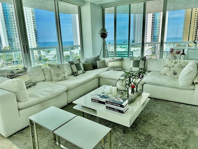 16400 Collins Ave Unit 841, Sunny Isles Beach, FL 33160 - living room with a water view