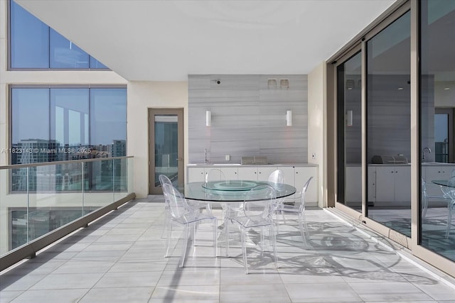 17901 S Collins Ave Unit 1506, Sunny Isles Beach, FL 33160 - balcony featuring a sink and outdoor dining area