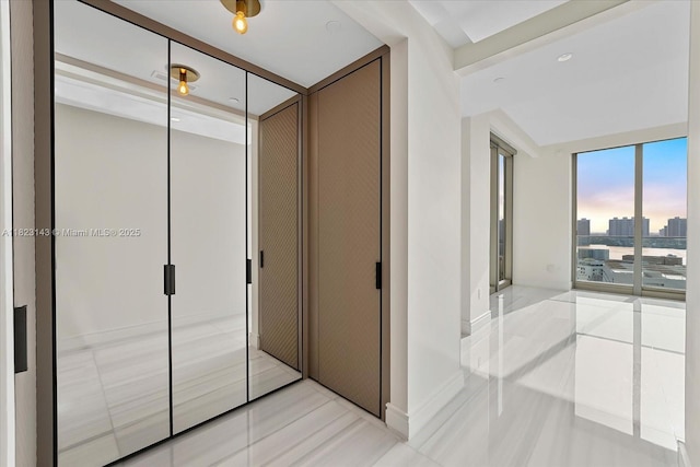 17901 S Collins Ave Unit 1506, Sunny Isles Beach, FL 33160 - bathroom with tile patterned floors and a city view