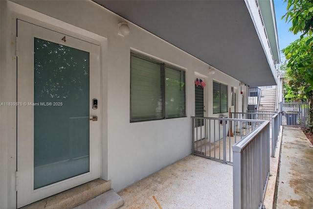 1334 Euclid Ave Unit 4, Miami Beach, FL 33139 - view of exterior entry with stucco siding