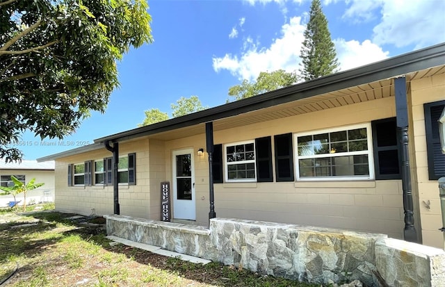 1148 N Singleton Ave, Titusville, FL 32796 - view of front facade featuring concrete block siding