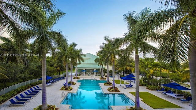 5300 NW 87th Ave Unit 1201, Doral, FL 33178 - community pool featuring a patio